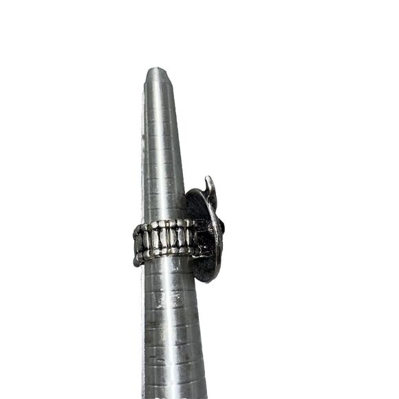 Vintage Owl Hoot Owl Bird Cocktail Stretch Ring ONE SIZE Preowned - Picture 4 of 7